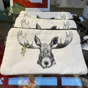 Forest Prince Moose Zip Pouch