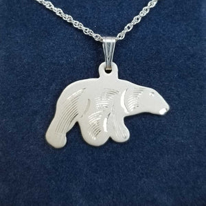 Sterling Silver Polar Bear Necklace