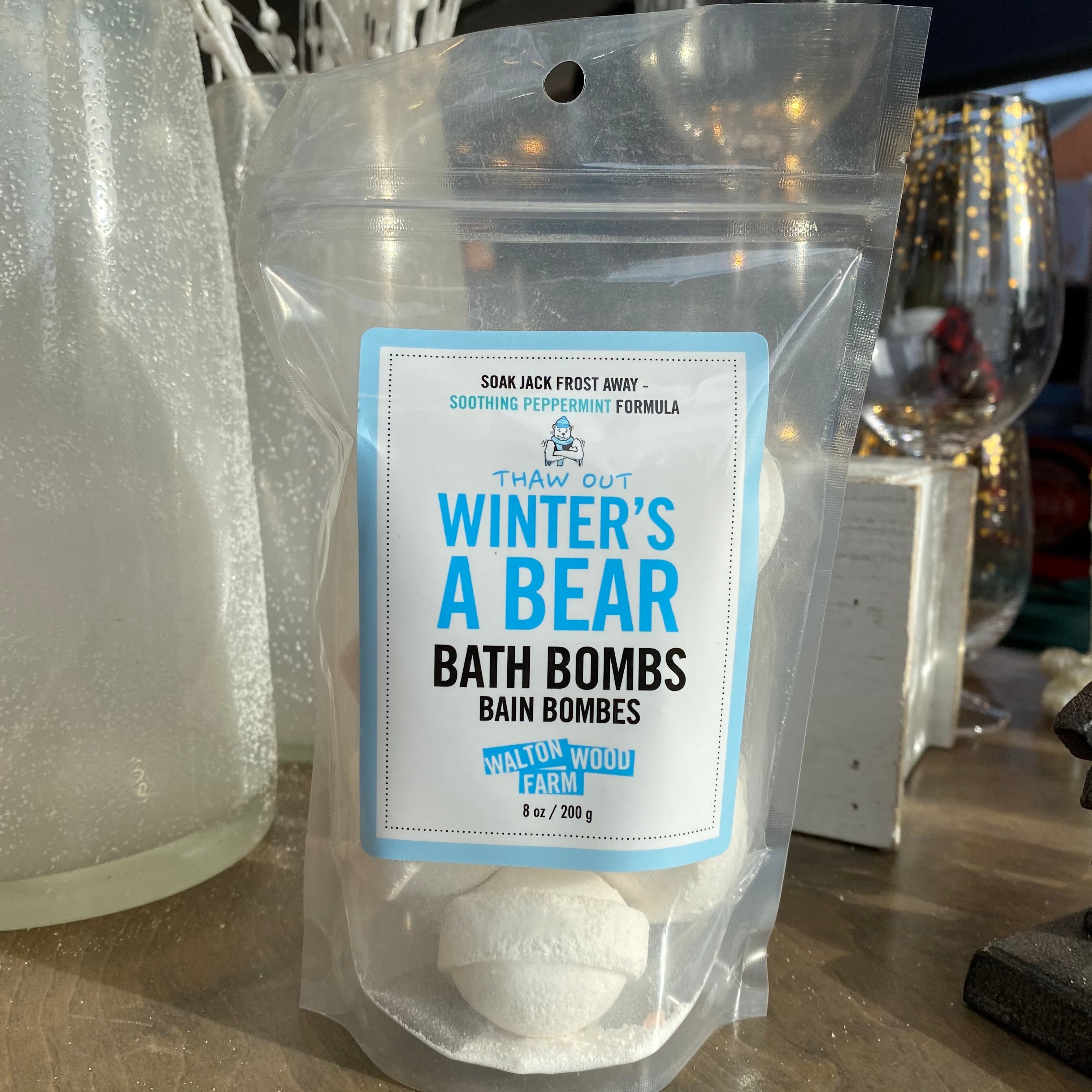 Winter is a Bear Bath Bomb Pouch